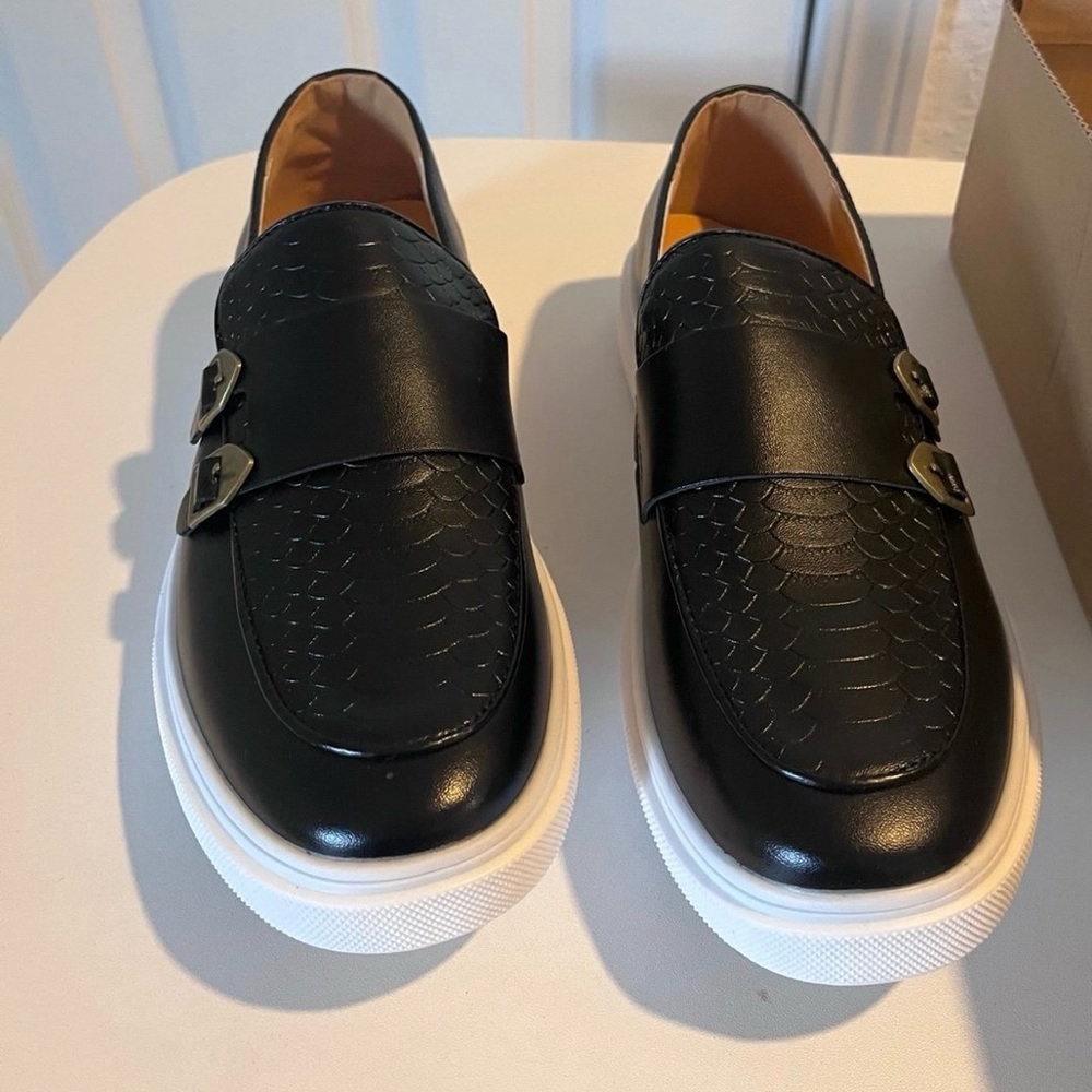 Black Leather Loafers